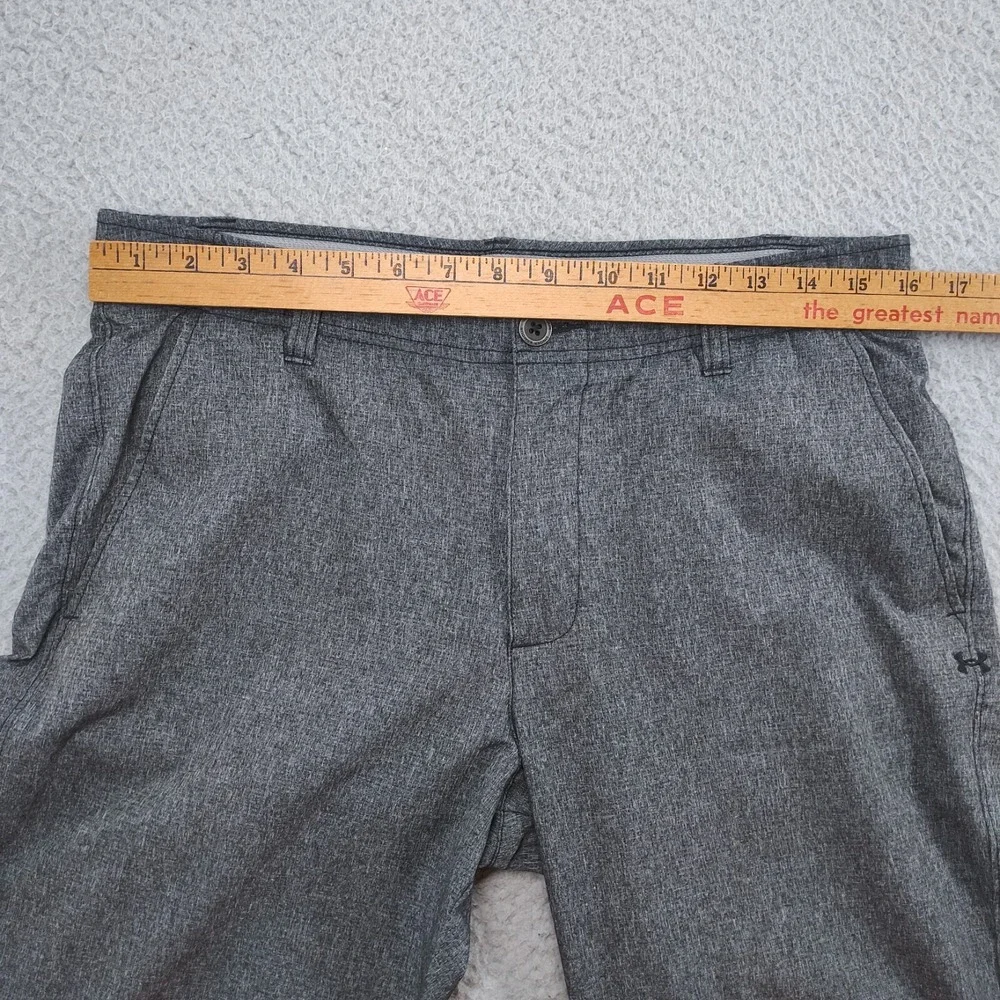 Under armour Pants Mens 34x32 Gray Golf Straight Leg Flat Front Performance Read